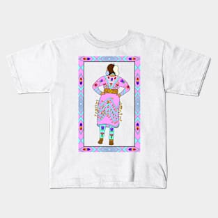 Jingle Dress Dancer by Niibidoon Kids T-Shirt